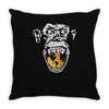 angry monkey jaune sure Throw Pillow