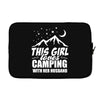 Camper Couple Girl White Laptop sleeve