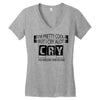 I Am Pretty Cool but Cry A lot You Wouldnt Understand Women's V-Neck T-Shirt