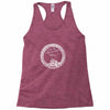 back to back world war champs raising flag Racerback Tank