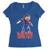 chucky funny quote ideal birthday present gift Women's Triblend Scoop T-shirt