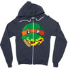 pizza turtle Zipper Hoodie