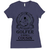Golfer Cousin Ladies Fitted T-Shirt
