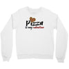 pizza is my valentine 56 Crewneck Sweatshirt