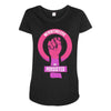 she persisted Maternity Scoop Neck T-shirt