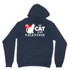 my cat is my valentine (2) Hoodie