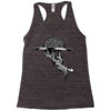 zombie eating brains Racerback Tank