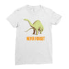 never forget Ladies Fitted T-Shirt