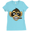 monkey Ladies Fitted T-Shirt