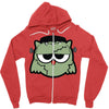 monster owls   frankenstein Zipper Hoodie