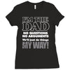 i'm the dad Ladies Fitted T-Shirt