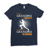 the best grandpas go running Ladies Fitted T-Shirt