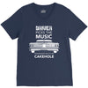 driver picks the music passenger shuts his cakehole V-Neck Tee