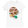saved by the shell Ladies Fitted T-Shirt