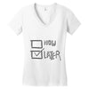now or later Women's V-Neck T-Shirt