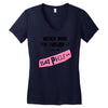 never mind the bulldogs Women's V-Neck T-Shirt
