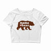 mama love bear Crop Top