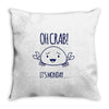 crabby day Throw Pillow