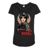 i want you to rebel Maternity Scoop Neck T-shirt