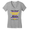 I Never Dreamed I'd Grow Up To Be A Super Cool Mom Of A Freaking Aweso Women's V-Neck T-Shirt