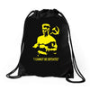 rocky 4 ivan drago homage Drawstring Bags