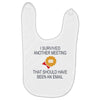 i survived another meeting rectangle Baby Bibs