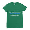 i do what the voices in my wifes head Ladies Fitted T-Shirt