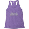 massage therapist Racerback Tank