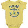 home is where the paws are Baby Onesie