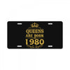 queens are born in 1980 License Plate
