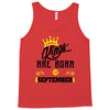 Kings Are Born In September Tank Top
