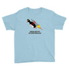 never give up poster Youth Tee