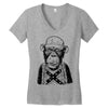 monkey redneck Women's V-Neck T-Shirt
