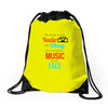 THE SONGS ON THE RADIO Drawstring Bags