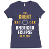 Great American Solar Eclipse 2017 Ladies Fitted T-Shirt