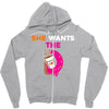 She Wants D - Dunkin Donuts Zipper Hoodie