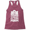 training to unlock my titan form Racerback Tank