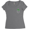 Alien Pocket Women's Triblend Scoop T-shirt