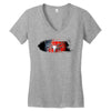 Spiderman Brush Logo Women's V-Neck T-Shirt