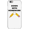down with homework iPhone 6/6s Case