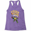 vegan pizza power Racerback Tank