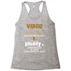Virgo Hated By Many Wanted By Plenty Disliked By Some Confronted By No Racerback Tank