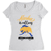 alaska is calling and i must go Women's Triblend Scoop T-shirt