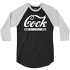 cock taste the difference mens v neck 3/4 Sleeve Shirt