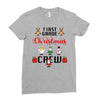 first grade christmas crew Ladies Fitted T-Shirt