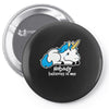 sad unicorn Pin-back button