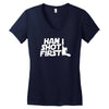popular han shot first Women's V-Neck T-Shirt