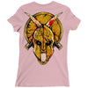 skull spartan Ladies Fitted T-Shirt