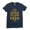 kings are born in 1986 Ladies Fitted T-Shirt