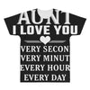 I Love You Aunt All Over Men's T-shirt
